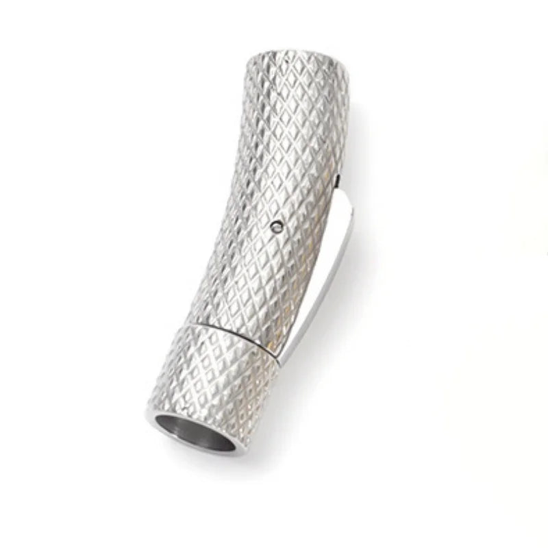 5Pcs Stainless Steel Bayonet Clasp 2mm-6mm Fastener PushLock Lace Buckle Leather Clasps for Bracelet Jewelry Making Accessories
