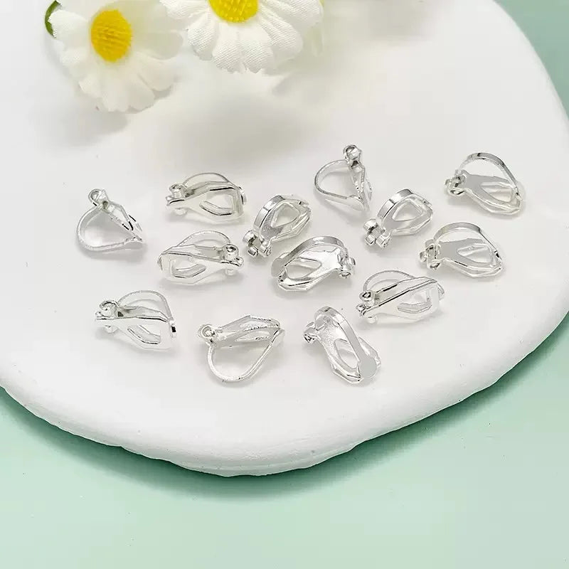 High Quality Hypoallergenic 925 Silver Plated Gold Ear Hook DIY Earring Making Special Ear Buckle with Hole Accessory