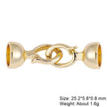 Juya Creative Copper Fasteners Connector Decoration Locks Clasps Accessories For DIY Needlework Beads Gems Pearls Jewlery Making