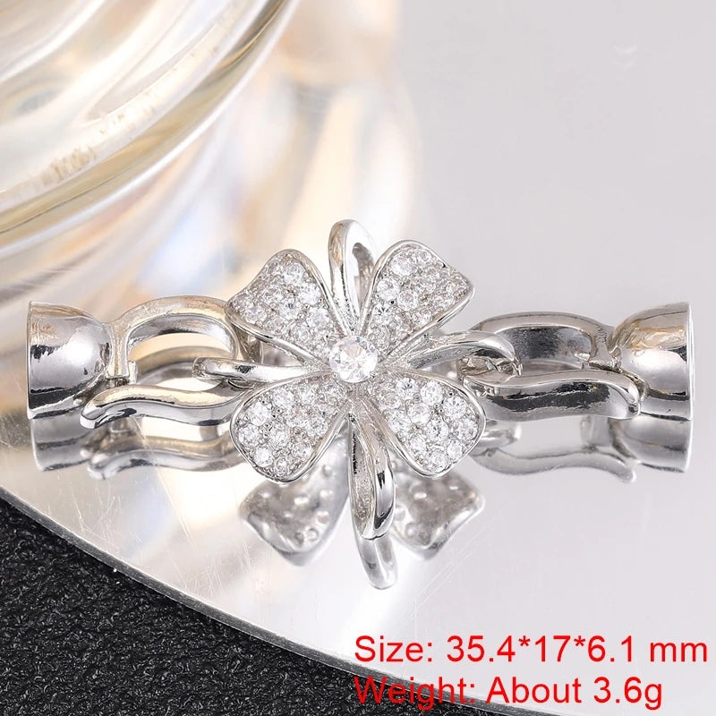 Juya Creative Copper Fasteners Connector Decoration Locks Clasps Accessories For DIY Needlework Beads Gems Pearls Jewlery Making